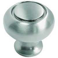 Brushed Nickel Knob, 1 1/4in.