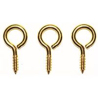 0429100 - #6 LRG SLD BRS EYE SCREW