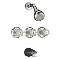 Tub & Shower, 3 Handle Chrome