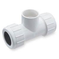pvc compression tee, 1in.