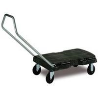 triple trolley janitorial cart, 500 lb