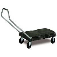 triple trolley janitorial cart, 500 lb