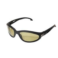 black frame safety glasses with yellow lens