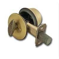 0496752 - 1-CYL DEADBOLT K3 ANT BRASS BX