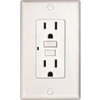 GFCI Outlet, 15 Amp White