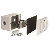 duplex receptacle cover kit, white