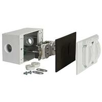 duplex receptacle cover kit, white
