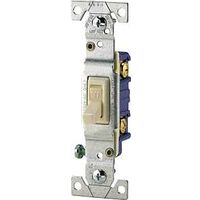 Single Pole Switch Grounded, Almond