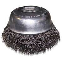 Crimped Wire Cup Brush, 4" Dia