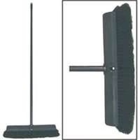 horse hair push broom, 18in.