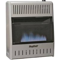 dual fuel vent free blue flame wall heater, 20,000 btu