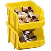 small poly bin, yellow