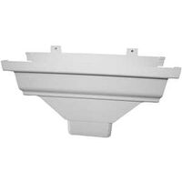 Gutter Drop Outlet, 3in. x 4in. White