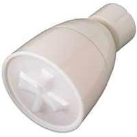 adjustable spray shower head, white