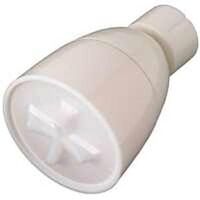 adjustable spray shower head, white
