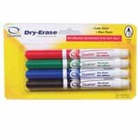 Fine Tip Dry Erase Marker, 4 Pc