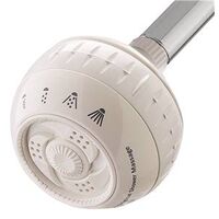 shower head, 4 setting white