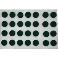Round Felt Pads, 3/8in. Green