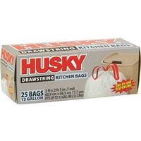 husky kitchen bags, 13 gal white
