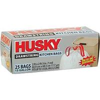 Husky Kitchen Bags, 13 Gal White