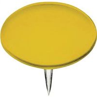 thumb tacks, yellow