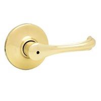 dorian privacy lever set, polished brass