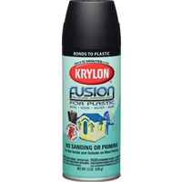 krylon fusion spray paint, satin black 12 oz