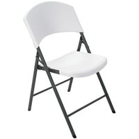 CHAIRS FOLDING CONTOURED WHITE