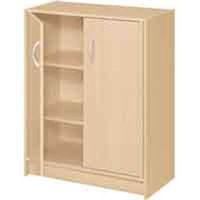 two door closet organizer, 31 1/2in. x 24in. x 10in. maple