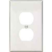 Duplex Outlet Plate, White 10 Pk