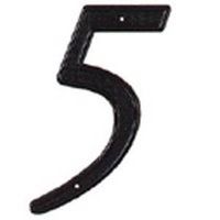 house number, #5 black