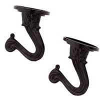 ceiling hooks, black