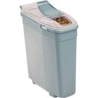 stackable smart storage container, 10 gal smokey gray