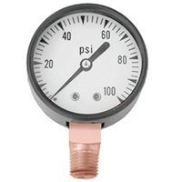 0727602 - 1/4IN 0-100# PRESSURE GAUGE