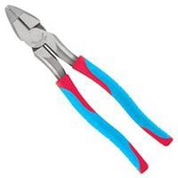 hi leverage round nose linesman pliers, 9in.