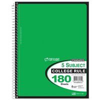 NOTEBOOK 5-SUBJECT CR 180-CT
