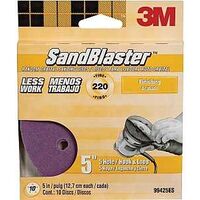 Five Hole Sanding Disc 220 Grit, 5in. 10 Pk