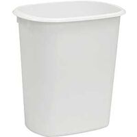 Wastebasket, 6 Qt White