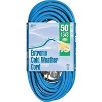 Coldflex Extension Cord, 13A x 50 Blue