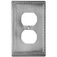 Duplex Outlet Wall Plate, Antique Nickel