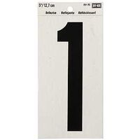 Self-Adhesive Reflective Number #1, 5in.