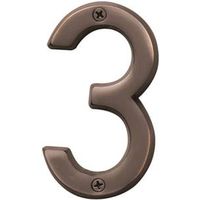 0788539 - NUMBER 3 4IN OLD WORLD BRONZE