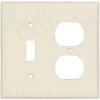 Two Gang Combination Plate, Almond