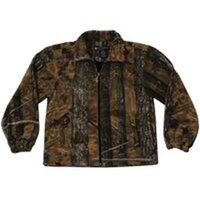 Adult Full Zip Camouflage Fleece Jacket, X-Large Brown