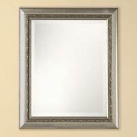 Silver Beveled Mirror, 21in. x 25in.