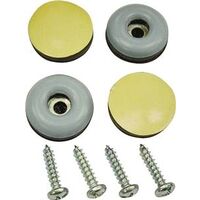 Screw On Furniture Glides, 7/8in. Gray