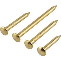 bendless nails, brass plated assorted sizes