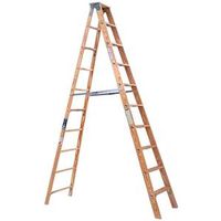 0835702 - 10FT TYPE1 WOOD STEPLADDER