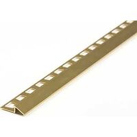 Tile Edge Reducer, 96in. Dripped Brass