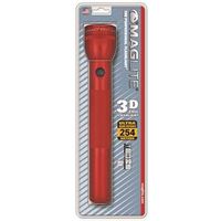 maglite flashlight, 3d red